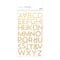12 Pack: Gold Glitter Block Alphabet Stickers by Recollections™